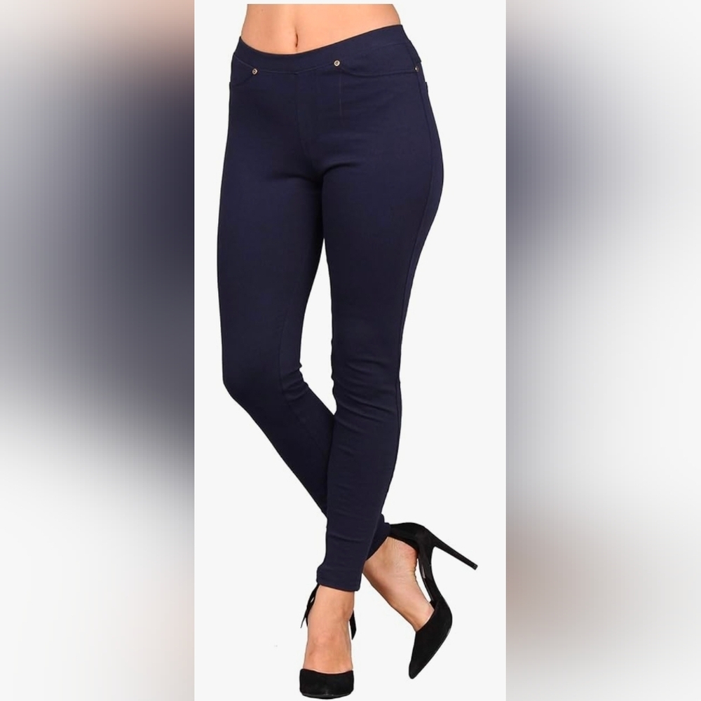 Lildy Navy Blue Denim Jeggings